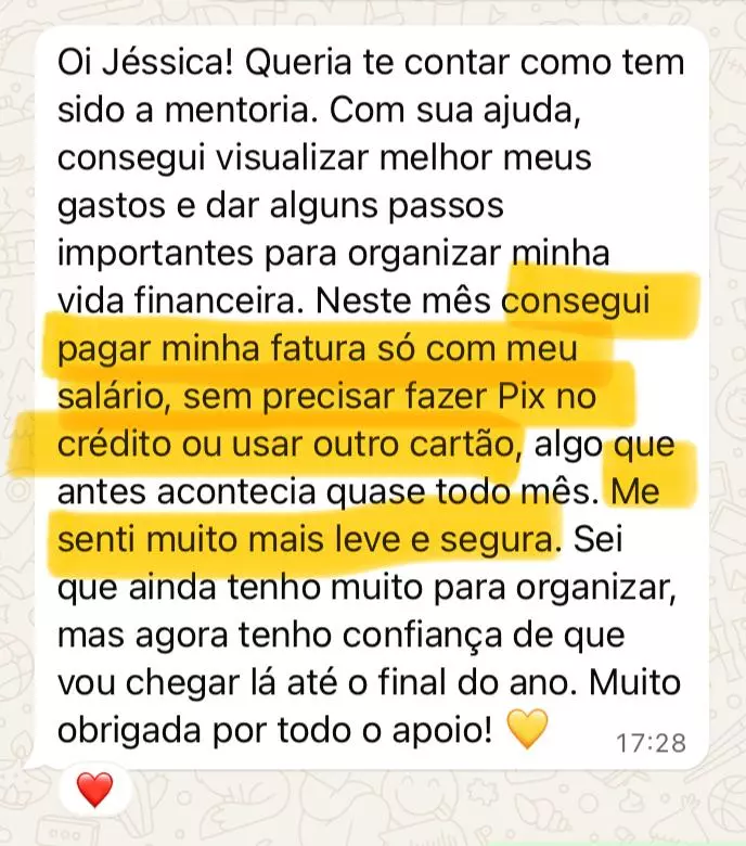 Depoimento Thaysa